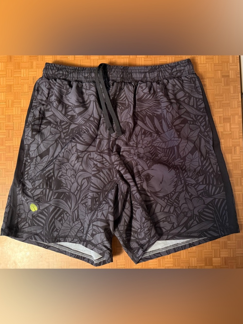 Men's Hawaiian (Black / Grey) Project X Shorts - Size Large